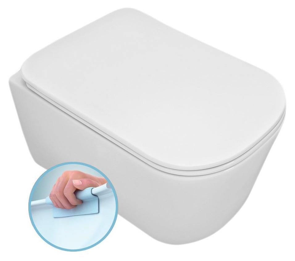 Kerasan TRIBECA Hänge-WC, Rimless, 35x54cm, weiß