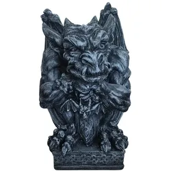 Relaxdays Gargoyle Figur für den Garten Grau