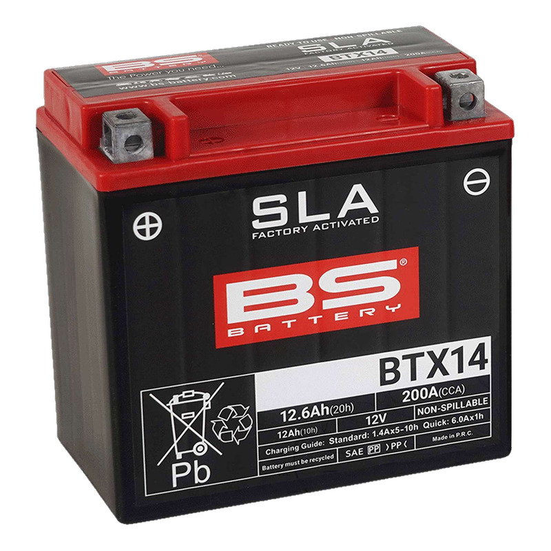 Batterie BS Battery BTX14 12V 12Ah SLA activée usine