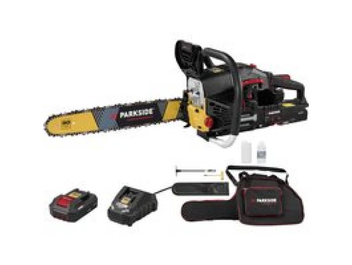 PARKSIDE PERFORMANCE® Tronçonneuse thermique avec démarrage électrique Édition Limitée 30 ans, guide 52 cm, 2,2 kW