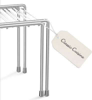 Classic Cuisine Adjustable Shelf Kitchen Cabinet Organizer (Chrome)