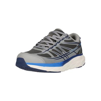 Sneaker ENDURANCE "Caden", Damen, Gr. 43, blau (grau, schwarz), Kunstfaser, Lederimitat, Schuhe Sneaker, mit Allwetterprofil und gepolsterter Fersenpartie