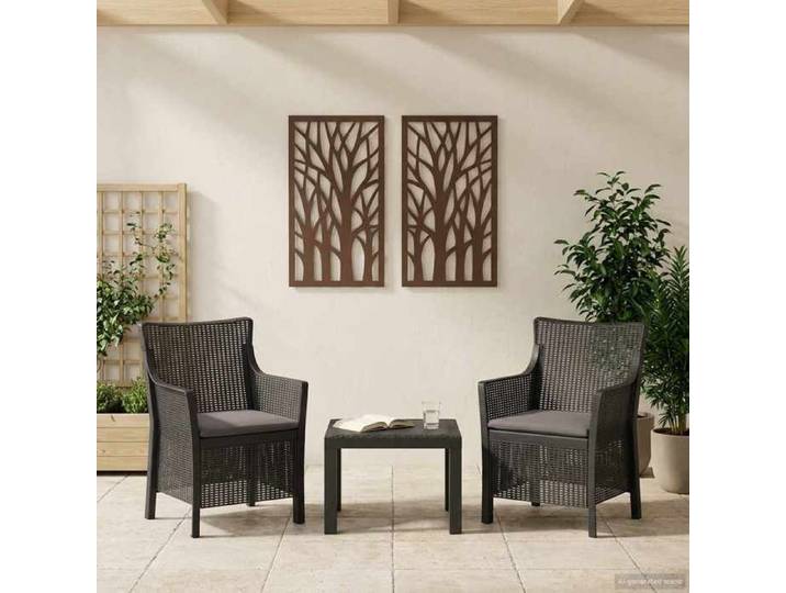 Ensemble salon 3 pc Anthracite PP poids:19.25 kg &12856 @2281