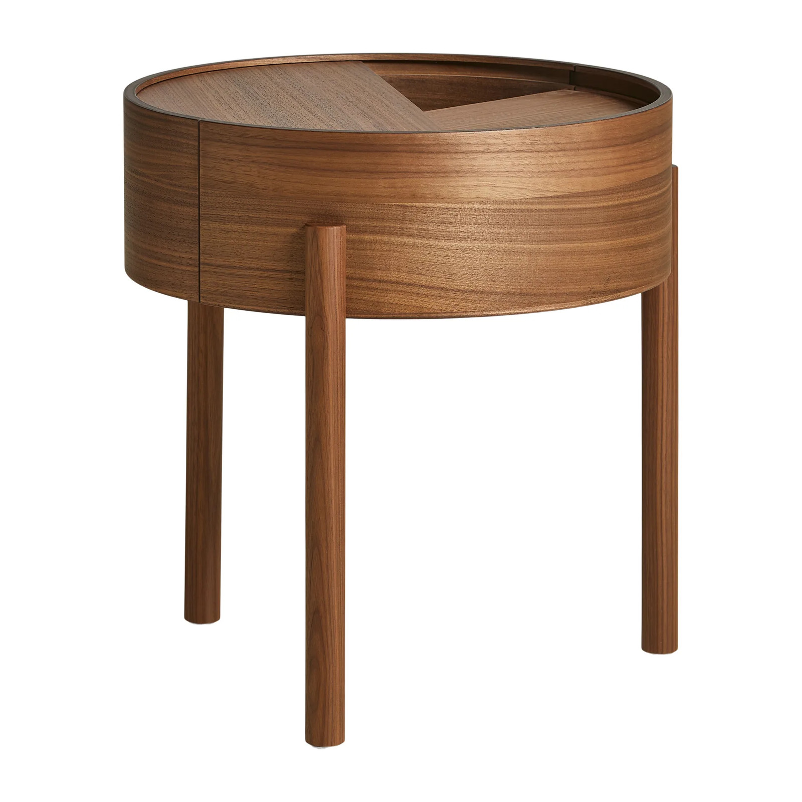 Woud Arc bijzettafel Walnoot Bruin