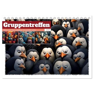 Gruppentreffen (Tischkalender 2027 DIN A5 quer), CALVENDO Monatskalender