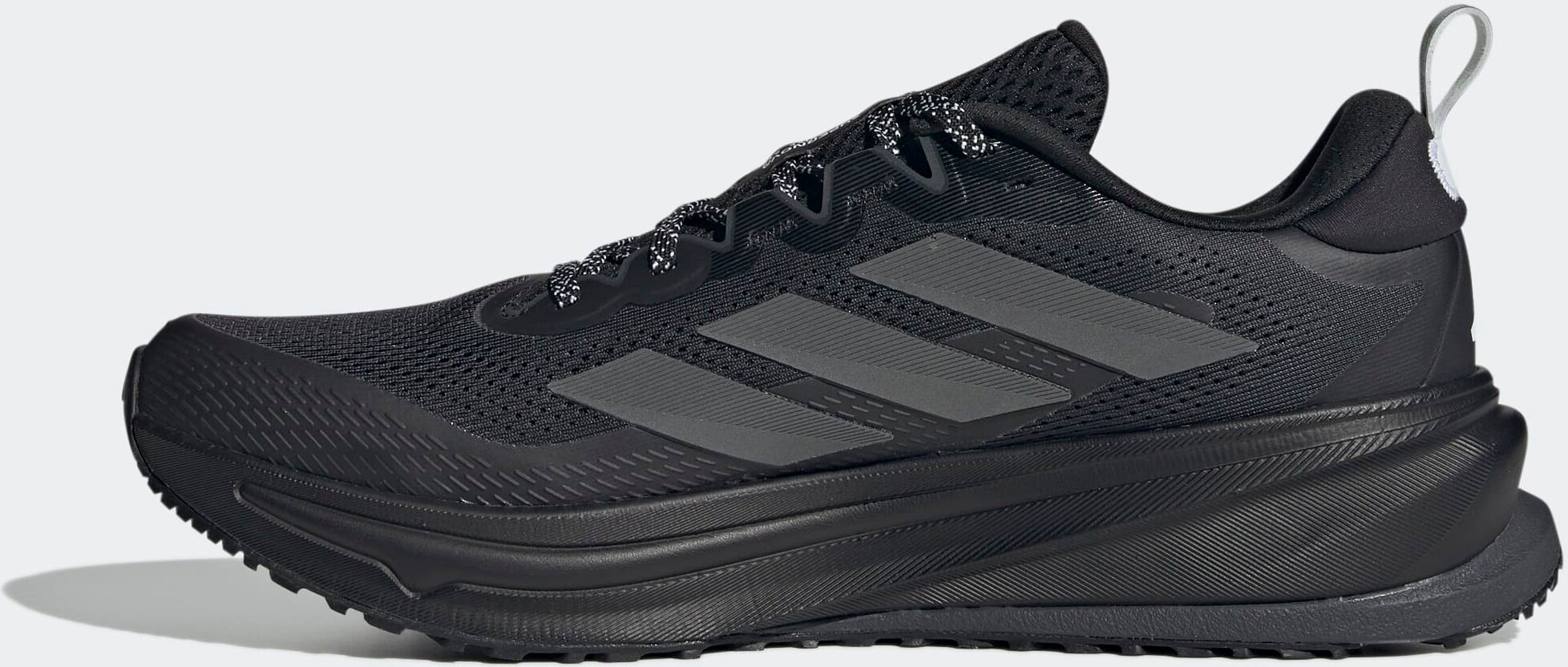 Laufschuh ADIDAS PERFORMANCE "SUPERNOVA RISE ATR", Herren, Gr. 42, core schwarz, iron metallic, cloud weiß, Textil, Schuhe Laufschuh, für mehr Komfort