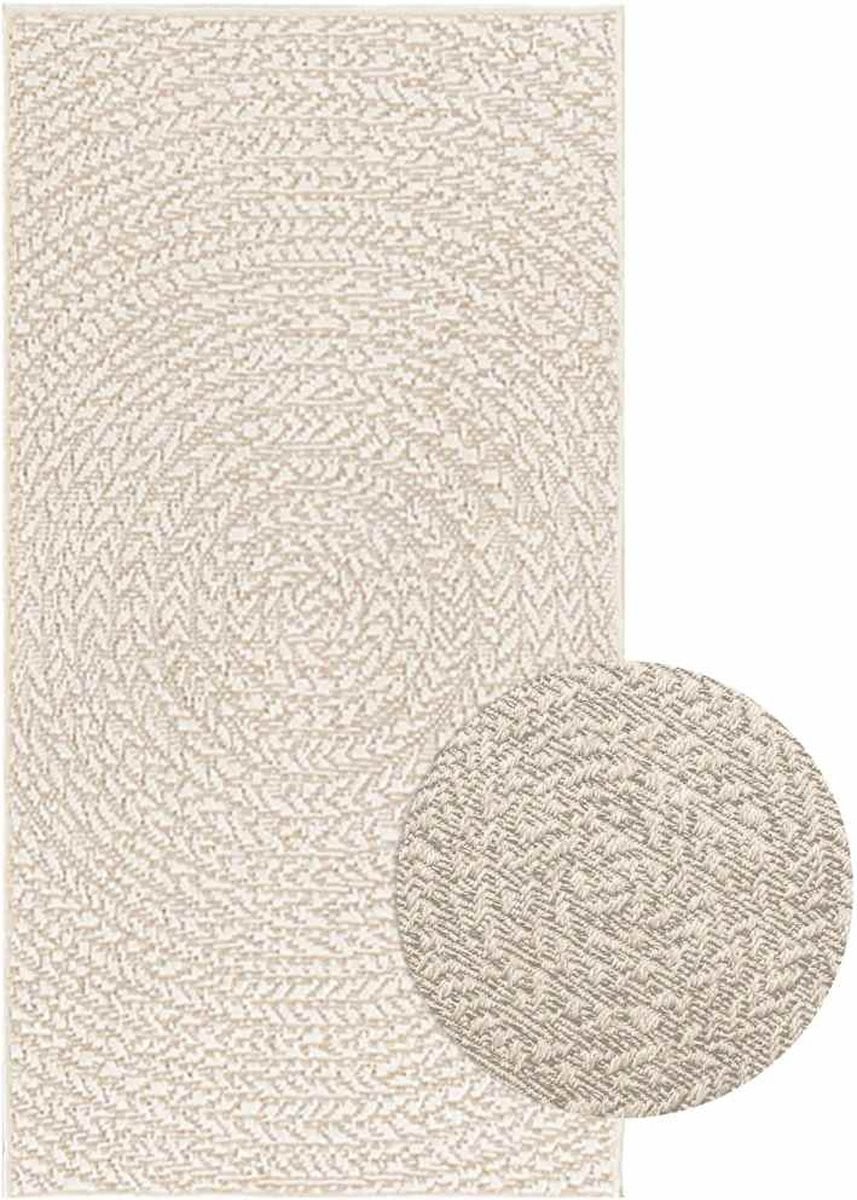 vidaXL ZIZUR Vloerkleed voor binnen en buiten met jute look, rond, 60 x 110 cm