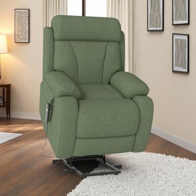 Power Lift Recliner Chair for Elderly, Electric Adjustable Reclining Sofa with Remote Control and Side Pocket
