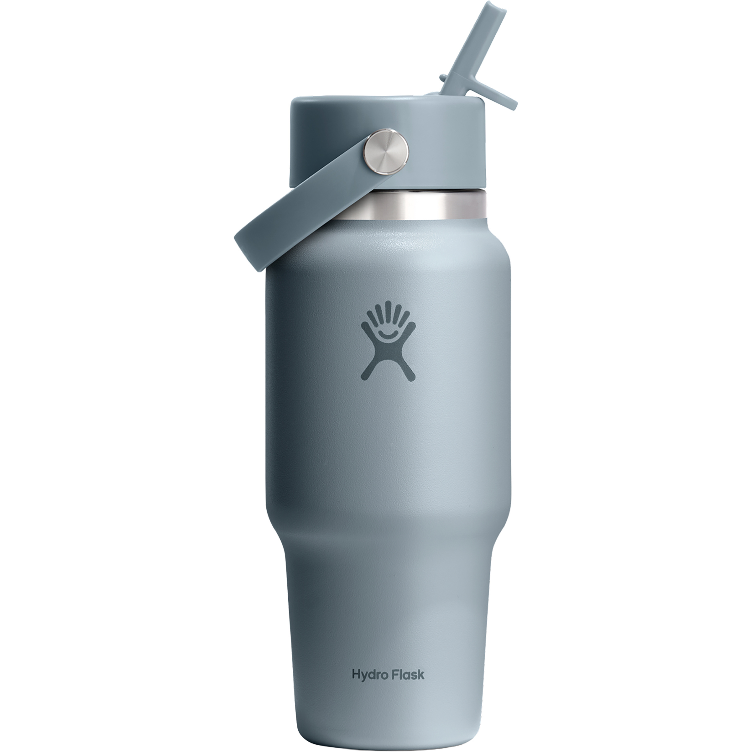 Hydro Flask 24oz Wide Flex Straw Travel Isolierflasche Isolierflaschen weiss Größe 0.71L Camping