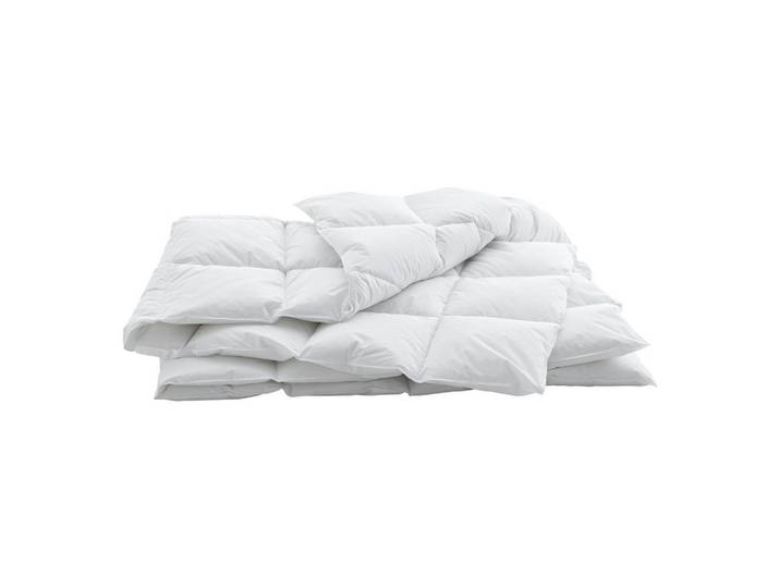 Billerbeck Kassettenduvet, Weiss, Textil, Uni, Füllung: Federn, Daunen, 160x210 cm, Made in Switzerland, Downpass, für Hausstauballergiker geeignet, weich und anschmiegsam, reines Naturprodukt, hervorragender Wärmespeicher, passt sich perfekt der Körperform an, für alle Schlafpositionen geeignet, atmungsaktiv, sehr leicht, für Seitenschläfer geeignet, für Bauchschläfer geeignet, für Rückenschläfer geeignet, Heimtextilien, Kopfkissen & Duvets, Duvets, Daunendecken