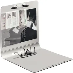 LEITZ Ordner Rückenbreite 6.5 cm DIN A4 Kunststoff satin schwarz
