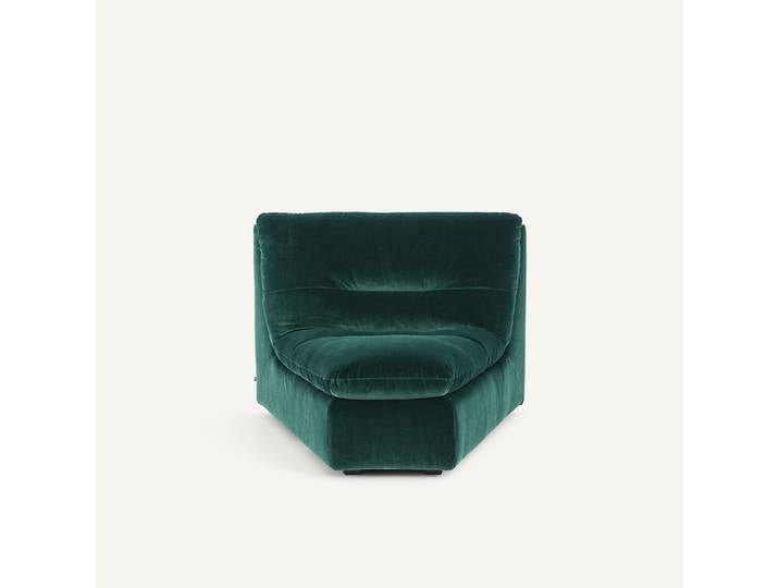 AM.PM Angle modulable en velours, GIULIANO Angle réversible Vert Tsar