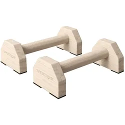 SPORTNOW SPORTNOW 2er-Set Liegestützgriffe rutschfest Push Up Griffe aus Holz Natur
