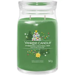 Shimmering Christmas Tree Signature Large Jar 567g 2-Docht
