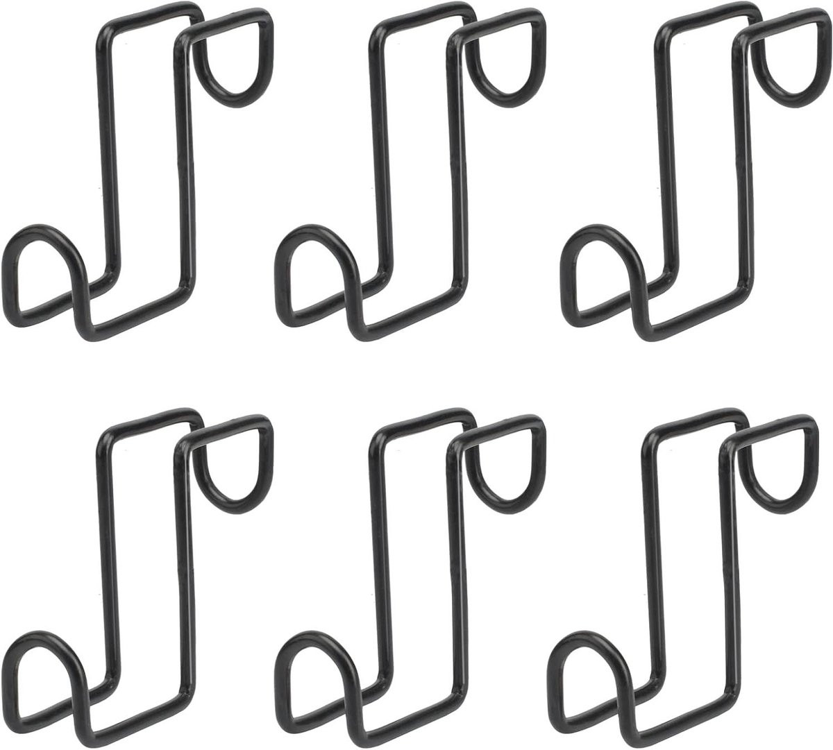 Tack Haken Zwart - Paardenhaken voor Hoofdstel en Stalorganisatie - Metaal - 13 cm