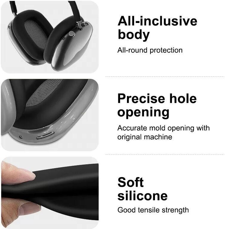 INF Schutzhülle für AirPods Max-Kopfhörer Schwarz