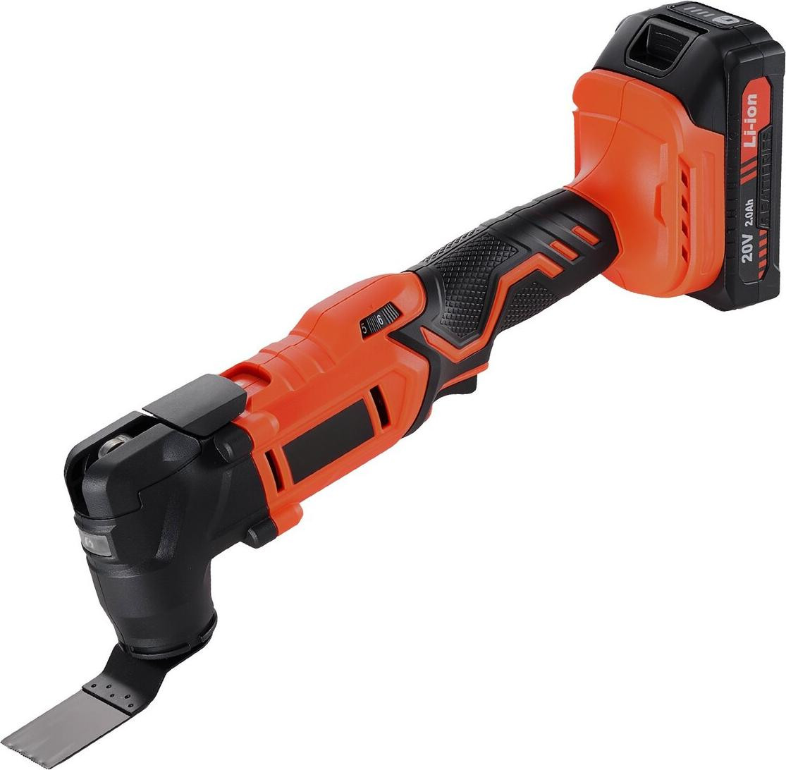 VEVOR Accuwandige oscillerende multitoolset 20V met 2,0Ah accu, oplader en 12 accessoires