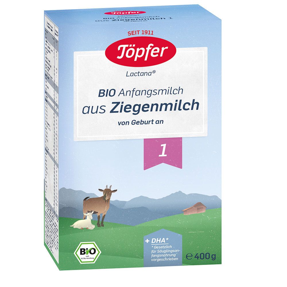 Töpfer Bio Anfangsnahrung auf Ziegenmilchbasis 1 400 g Pulver