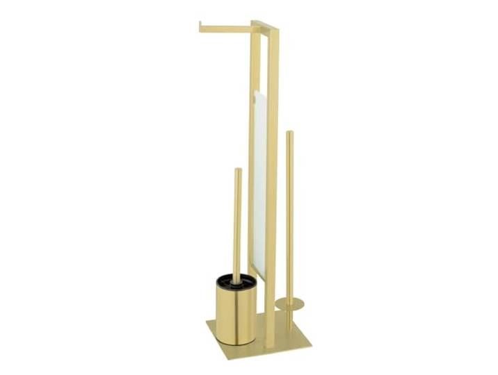 WENKO Garniture de WC sur pied Rivalta Gold Plaque en verre de sécurité Or