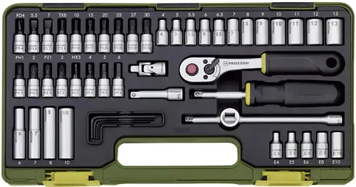 Proxxon Industrial Steckschlüsselsatz metrisch 1/4 (6.3 mm) 50teilig 23280
