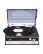 Inter Sales Denver Braun FM 3,5 mm AC 230 V 50 Hz Retro turntable with radio & built-in speakers (111202000170)