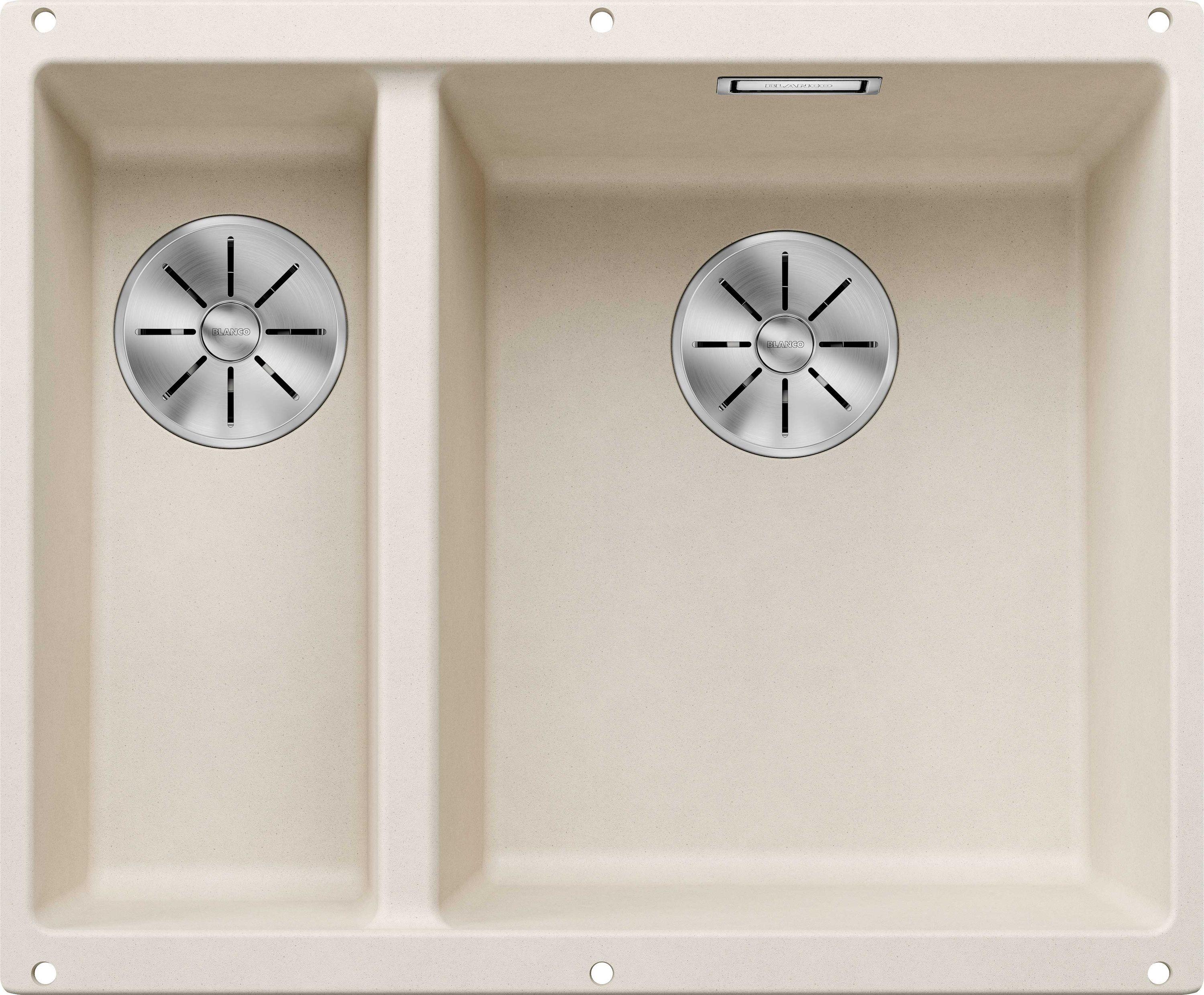 BLANCO SUBLINE 340/160-U SILGRANIT softweiß