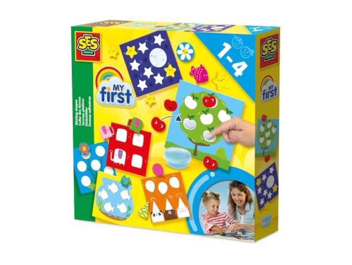 SES My First vormen plakken (14428), Diverse Farben