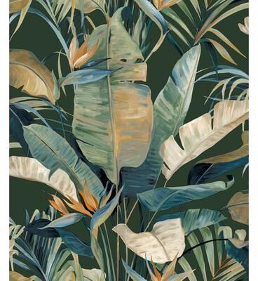 Candice Olson Tropical Green Cabana Wallpaper