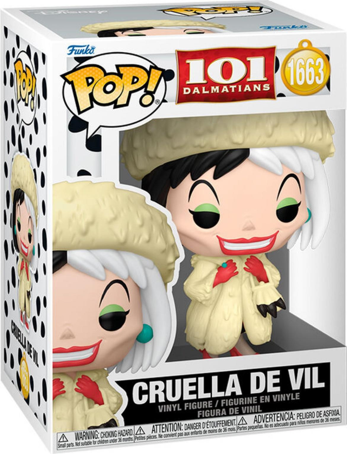 Funko POP! Vinyl Figuur 101 Dalmatiërs Cruella De Vil met Chase-variant, 9 cm, Assortiment (6 stuks)