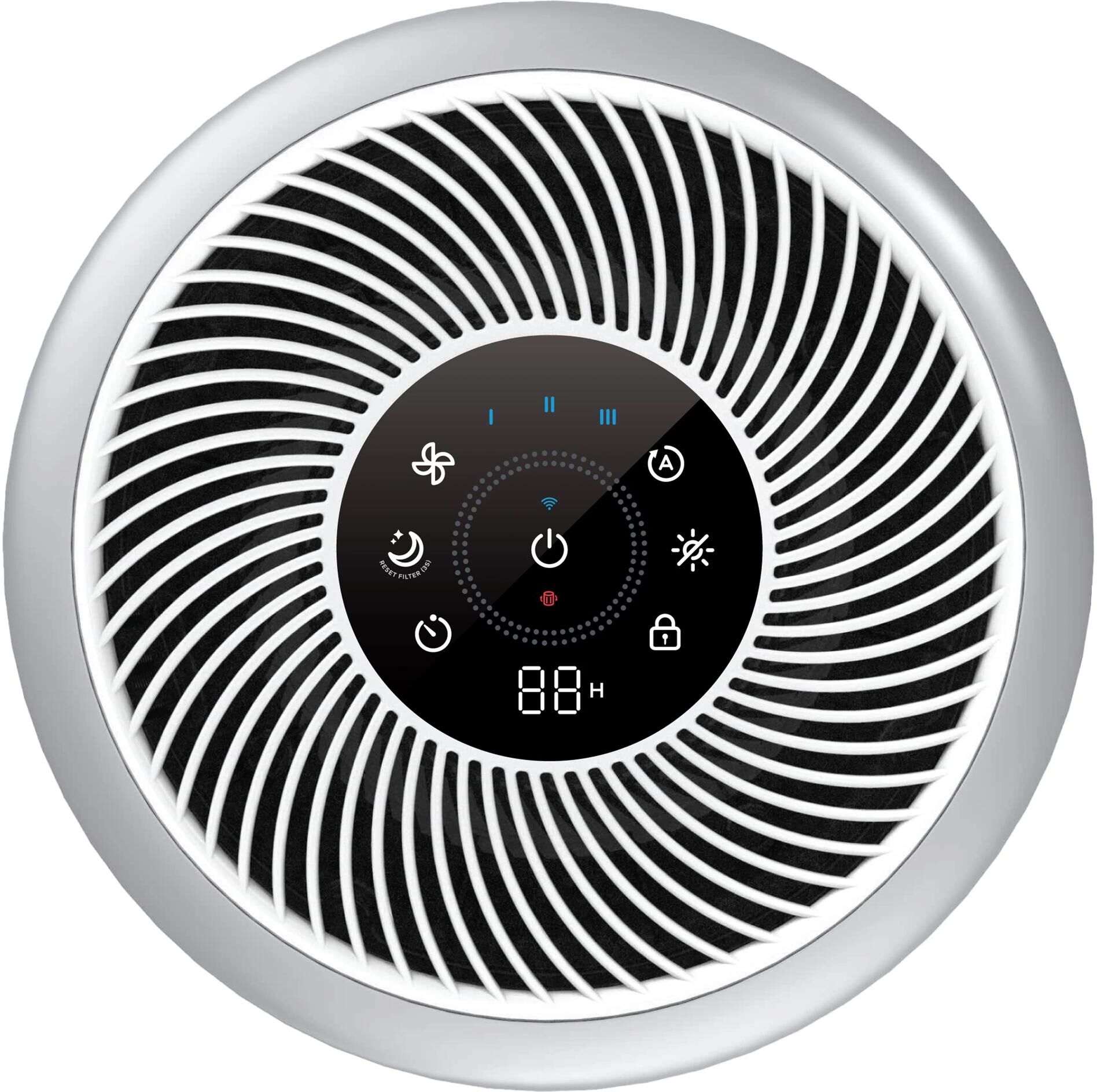LEVOIT Luftreiniger "Core 300S Pro Smart Air Purifier", weiss (grau), B:22cm H:36cm T:22cm, Luftreiniger, 3-Stufen-HEPA-Filtersystem, leiser Reiniger für Allergiker, Luftreiniger grau Einheitsgröße