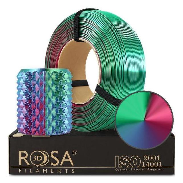 Rosa3D Filament ReFill PLA Magic Silk 1,75mm Aurora 1kg (PLA, 1000 g, 1.75 mm) (69670438)