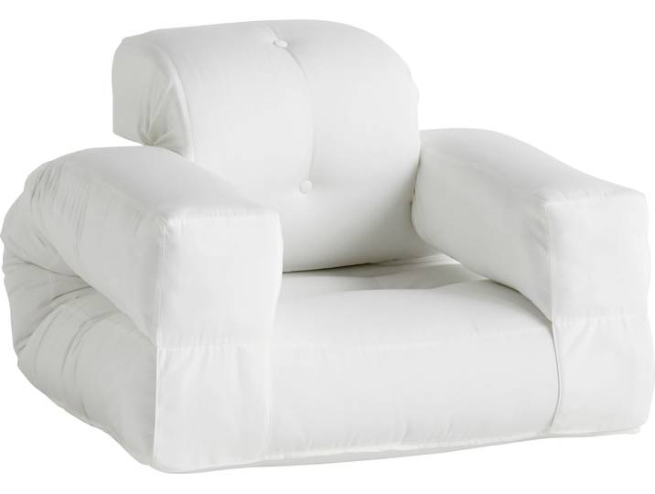 Gartensessel KARUP DESIGN HIPPO Chair out™, Loungesessel in Schlafplatz verwandelbar , weiss (weiß), B:100cm H:75cm T:90cm, Sessel, Gartensessel, Outdoor geeignet, Schmutz- und Wasserabweisend, Made in Europe