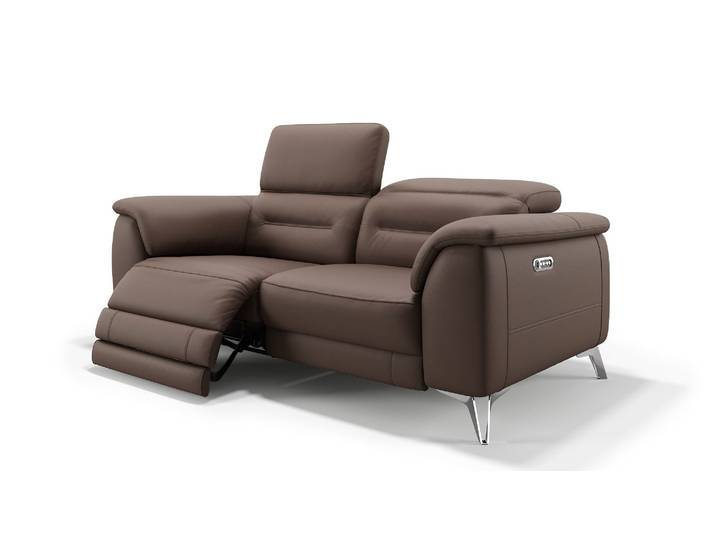 Designer 2-Sitzer GANDINO Leder Sofa Couch Relax Funktion