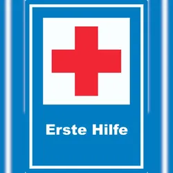 HB-Druck Richtzeichen Erste Hilfe Aufkleber A1 (594x841mm)