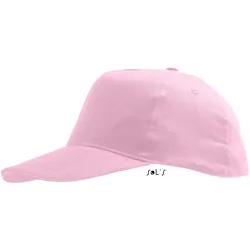 SOLS Kinder 5-Panel Kappe Klassische Cap 88111 pink one size