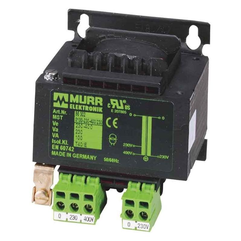 Murr Elektronik MST Einphasen Steuer- und Trenntransformator P: 400VA IN: 230/400VAC OUT: 230VAC (86307)