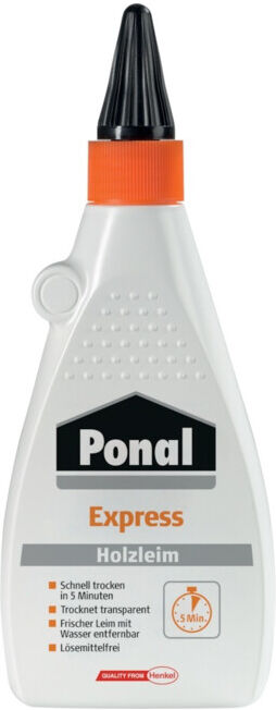 Ponal Express PVAc colle à bois blanche, flacon 550 g (PN10X)
