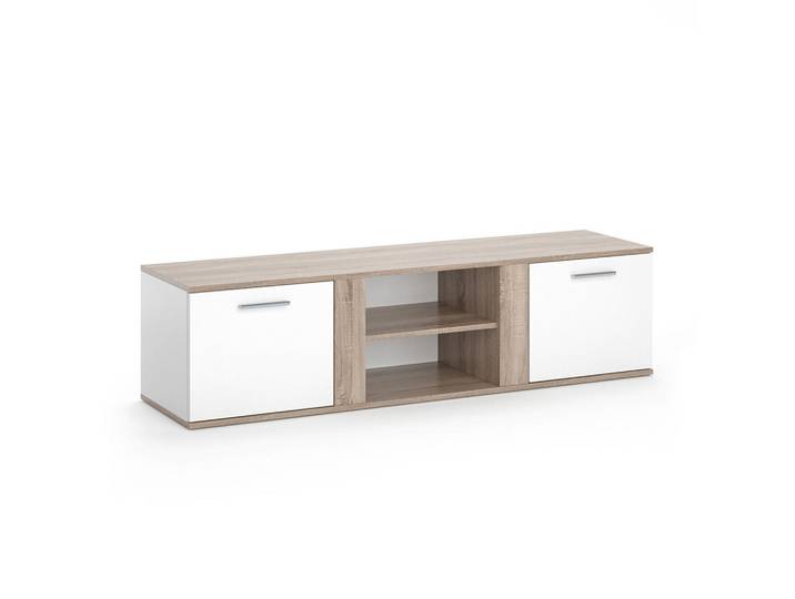Vicco Lowboard Novelli Sonoma 155 x 41 cm, Sonoma Eiche, Holzwerkstoff, Rechteckig, 155x41x40 cm, Wohnzimmer, TV Möbel, Lowboards, Lowboards stehend