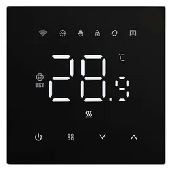 Avatto Smart thermostat WT410-16A-B electric heating 16A WiFi, Thermostat, Schwarz