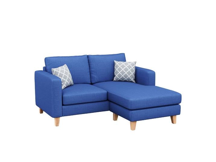 Ecksofa NOLAN rechts blau