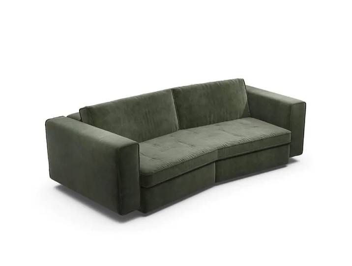 Einzelsofa CLOUDY1, Sensoo, grün, Textil