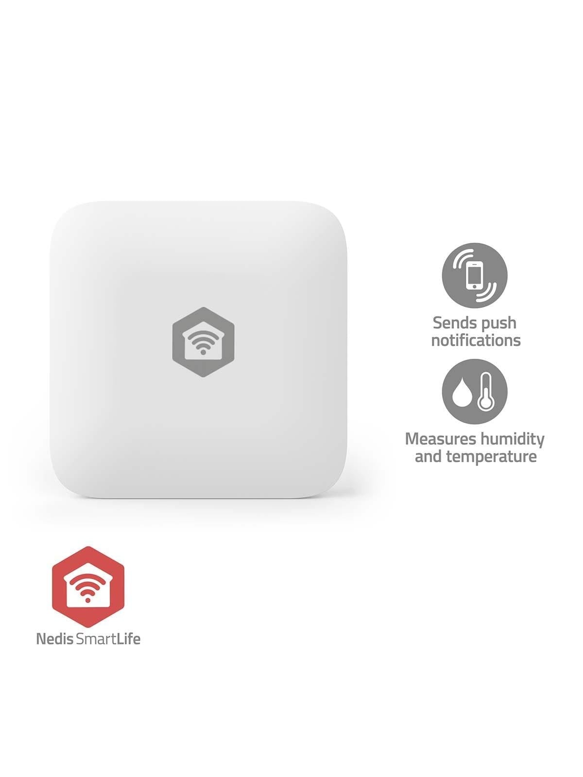 Nedis SmartLife Climate Sensor Zigbee 3.0 Battery Android / IOS White
