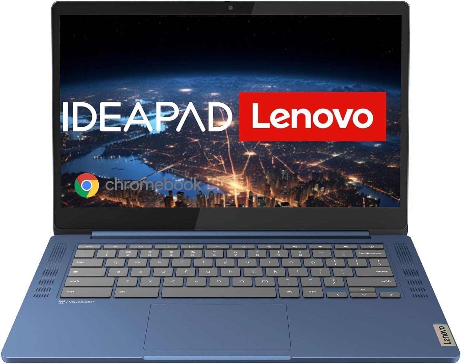 Lenovo IdeaPad Slim, 14 Full HD Display, MediaTek Kompanio 520, 4GB RAM Chromebook (MediaTek Helio, 64 GB SSD, Laptop Computer Notebook 14 Zoll)