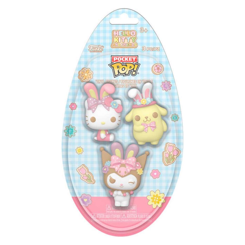 Funko Hello Kitty Pocket POP! Vinyl Figuren Easter Egg 3-Pack HK 4 cm (64630)