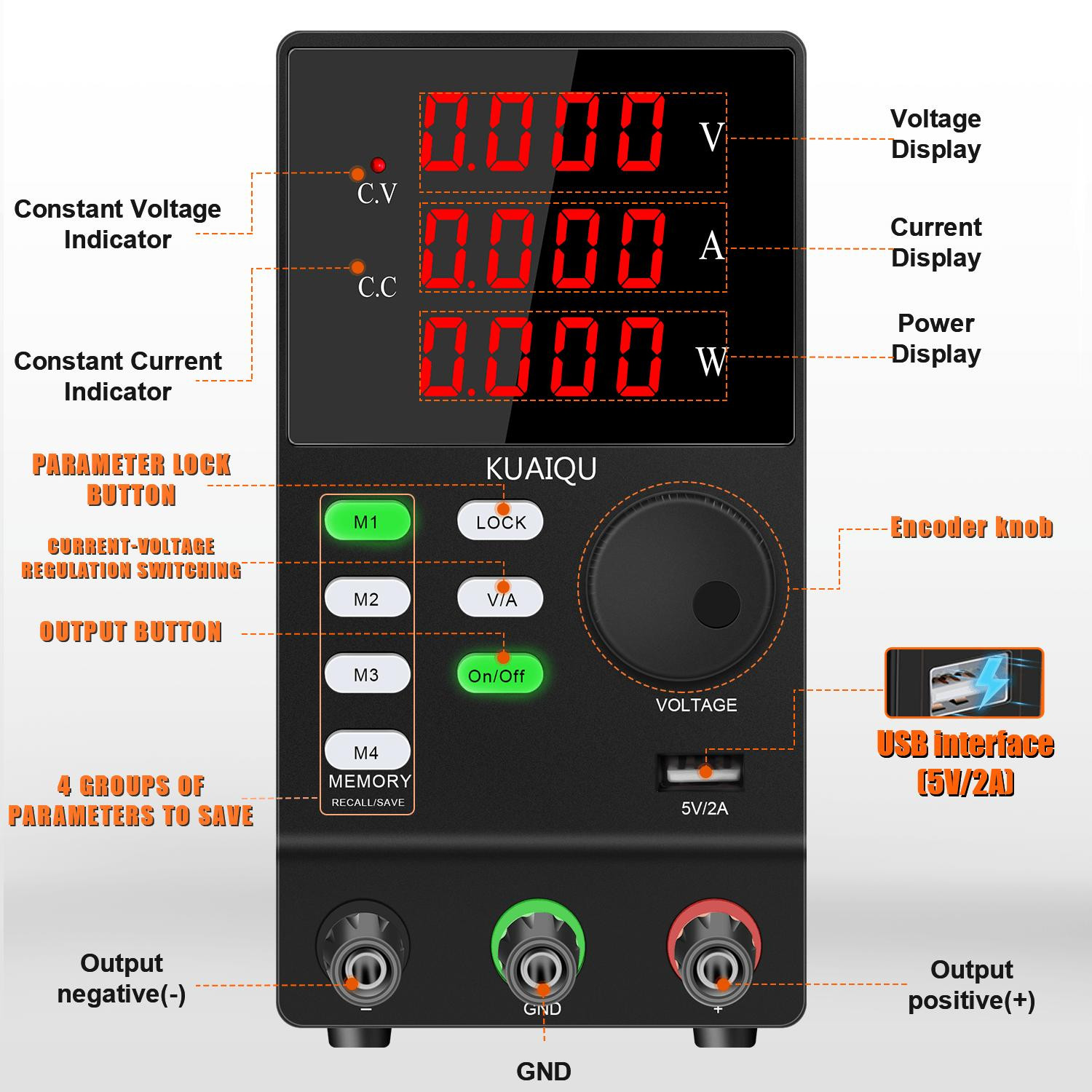 Selius Instelbare DC Voeding met 60V 5A Uitgang en 150-500W Vermogen