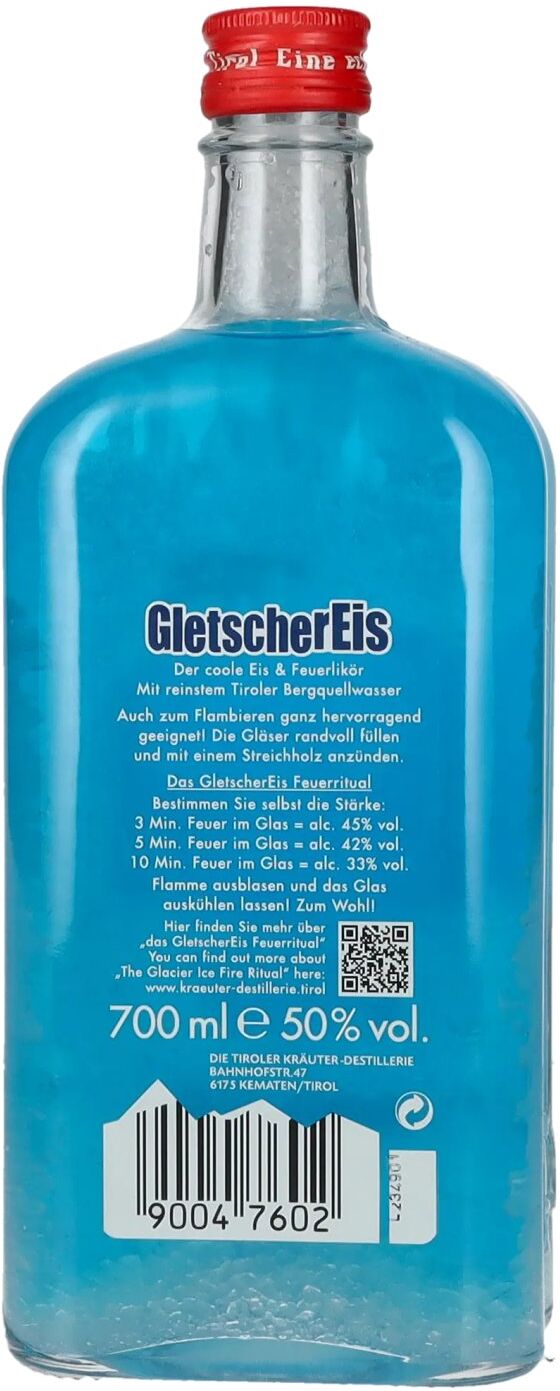 Tiroler Kräuterdestillerie Baumann Baumann Gletschereis Eis & Feuerlikör 50% Vol. 0,7l