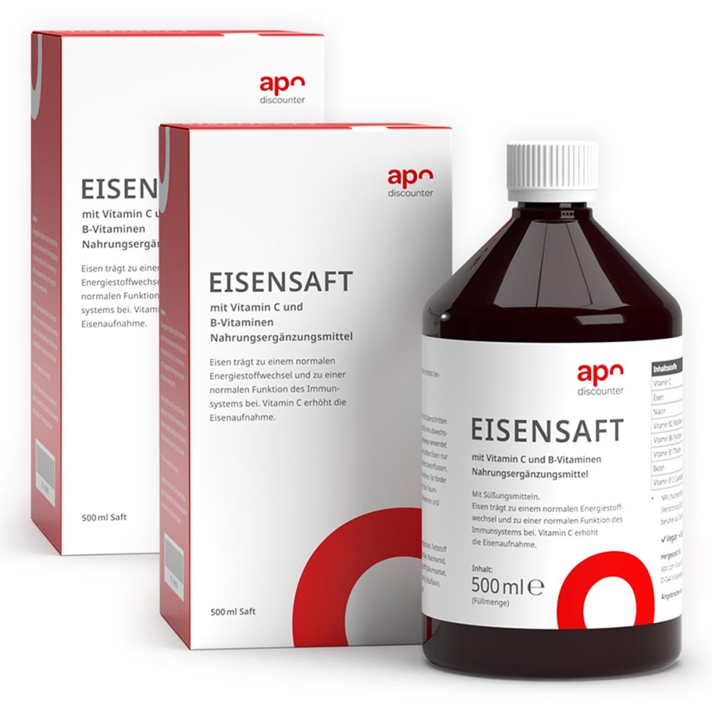 apo.com Group GmbH Eisensaft mit Vitamin B und C von apodiscounter 08101870