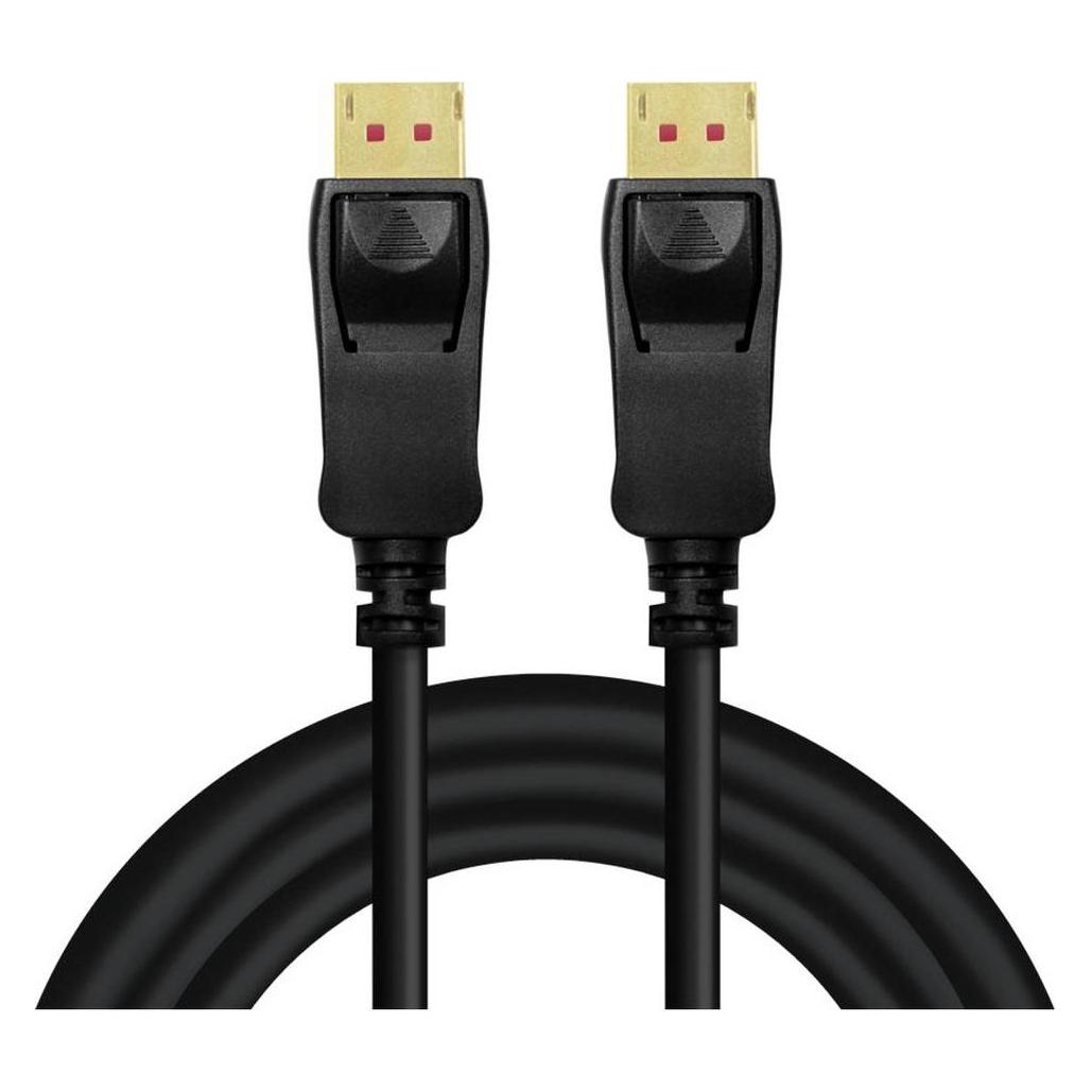 LogiLink DisplayPort-Kabel, DP/M zu DP/M, 8K/60 Hz, AMP, schwarz, 10 m (10 m) (CDV0100)