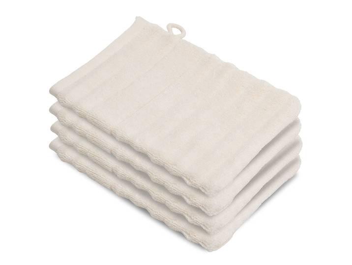 Gant de toilette Mailand Bamboo - 4 17 x 1 x 24cm Blanc/Crème