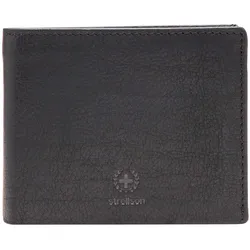 Strellson Herren Geldbörse, echtes Leder - Blackwall Billfold H7, 9,5x12,5x3cm (HxBxT) Schwarz